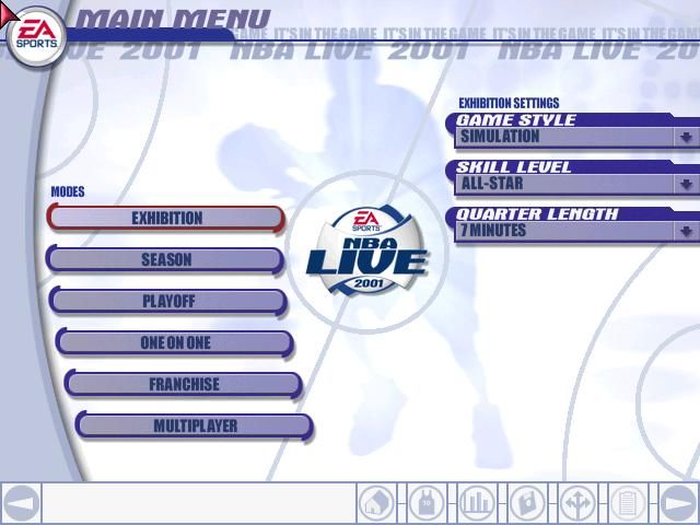 NBA Live 2001 screenshot 3 for Playstation 2